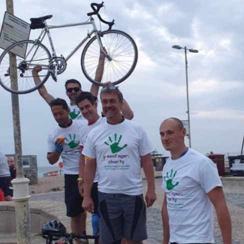 The Green Kiwi Team Cycles from London to Brighton for Greenfingers Charity