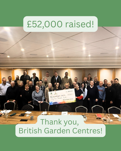 British Garden Centres smashes 2024 total and raises £52,000 for Greenfingers