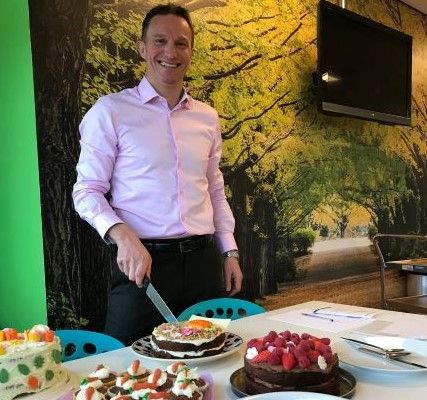 Evergreen staff bake a garden for Greenfingers