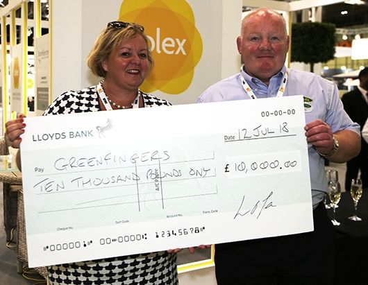 LOFA present £10,000 cheque to Greenfingers