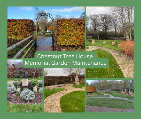 Maintenance work in Memorial Garden at Chestnut Tree House now complete