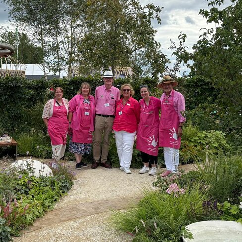 The Greenfingers Charity Team looking stylish thanks to generous sponsorship