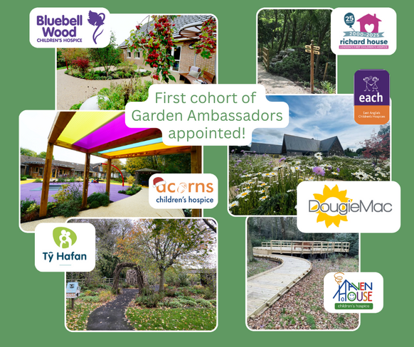 Greenfingers Charity welcomes six new Garden Ambassadors to support hospice gardens across the UK