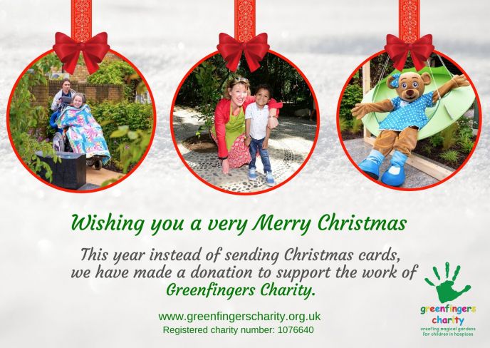 Why not send Greenfingers Greetings this Christmas?