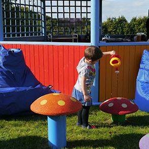 Therapeutic gardens are designed by Greenfingers Charity for childrens hospice from charity donations.